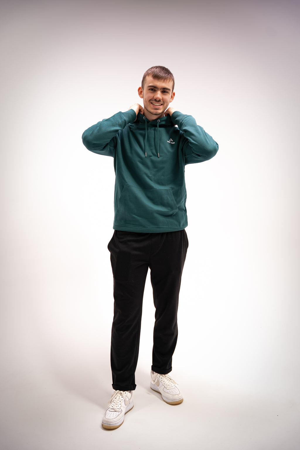 SWEAT A CAPUCHE UNISEXE 100% COTON BIOLOGIQUE- VERT