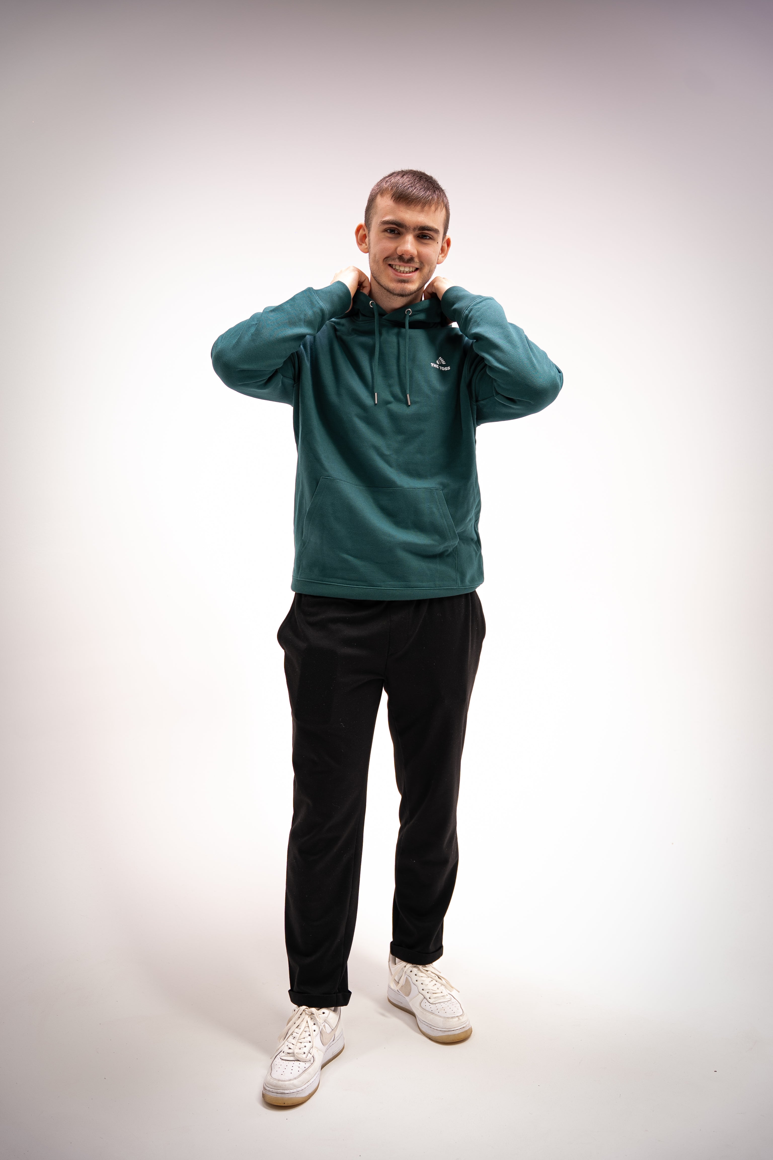 SWEAT A CAPUCHE UNISEXE 100% COTON BIOLOGIQUE- VERT