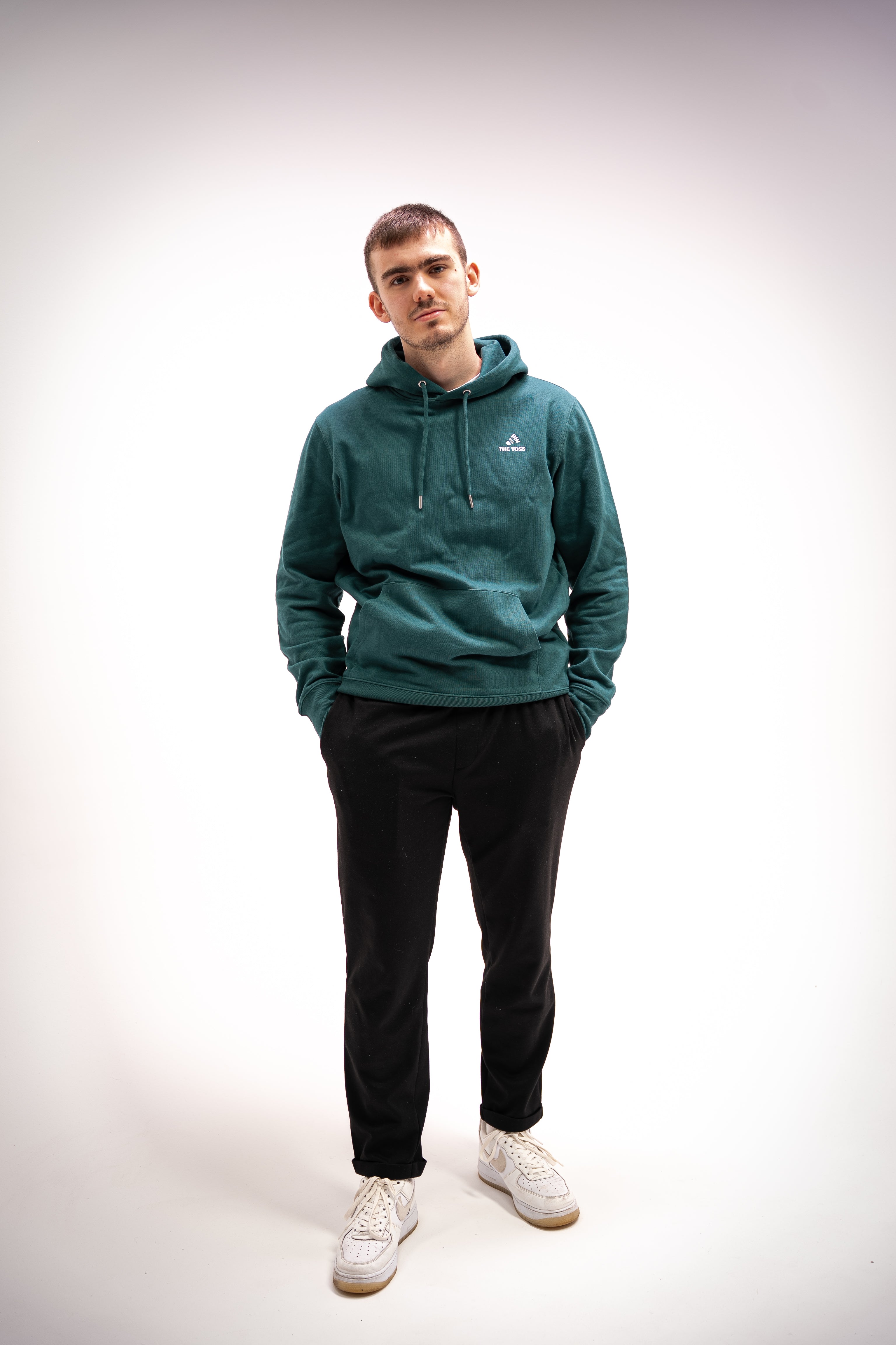 SWEAT A CAPUCHE UNISEXE 100% COTON BIOLOGIQUE- VERT