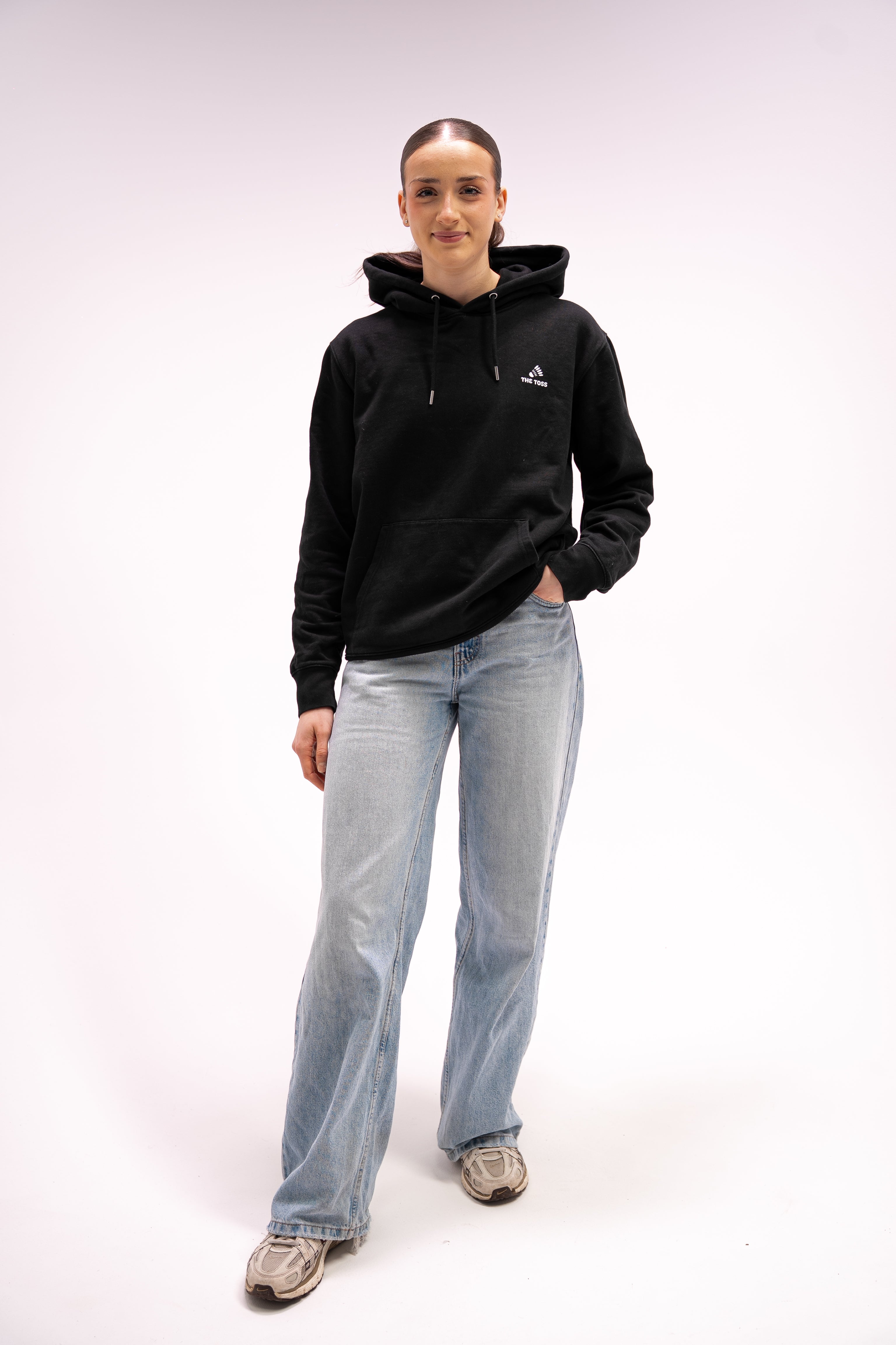 SWEAT A CAPUCHE UNISEXE 100% COTON BIOLOGIQUE - NOIR