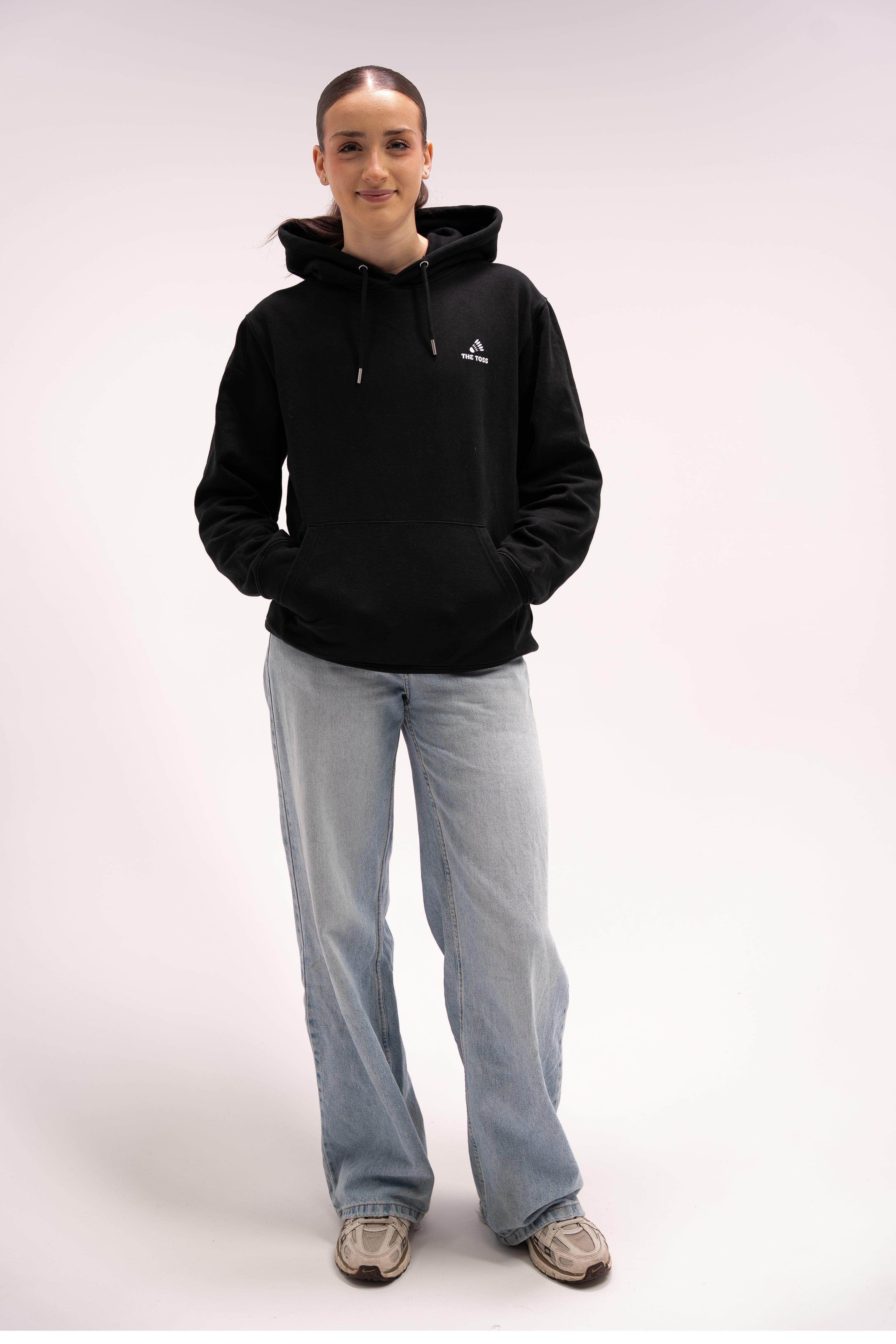 SWEAT A CAPUCHE UNISEXE 100% COTON BIOLOGIQUE - NOIR